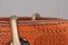 Authentic GUCCI Bamboo Shopper Small 2Way Hand Bag Leather 336032 Orange 2828J
