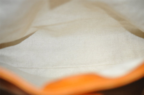 Authentic GUCCI Bamboo Shopper Small 2Way Hand Bag Leather 336032 Orange 2828J