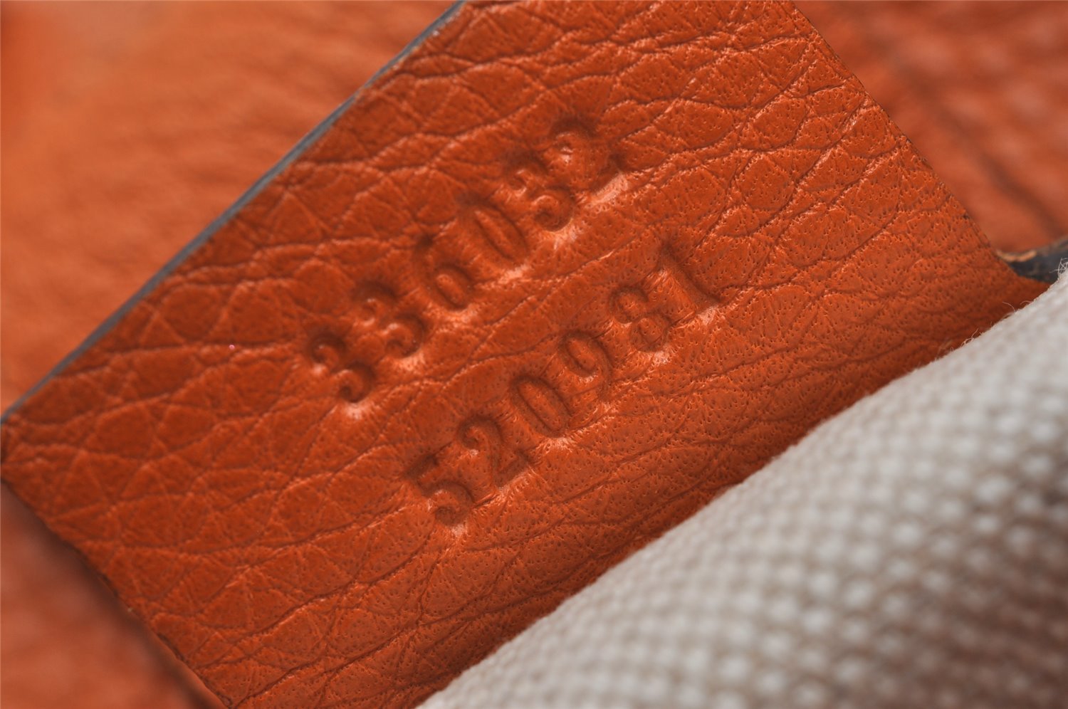 Authentic GUCCI Bamboo Shopper Small 2Way Hand Bag Leather 336032 Orange 2828J