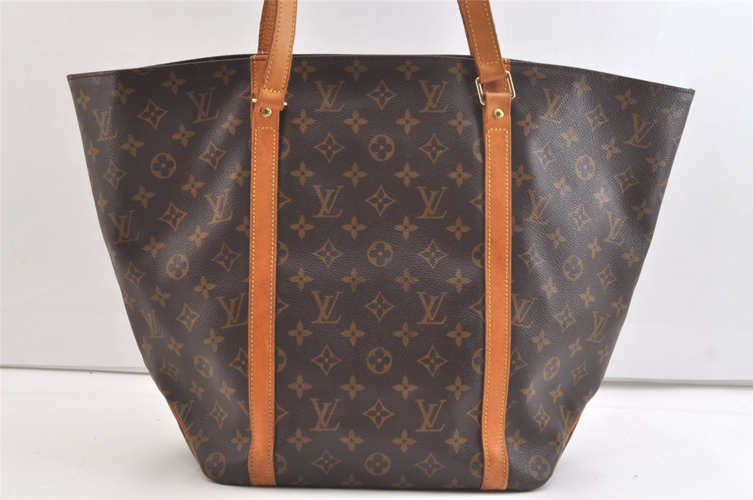 Authentic Louis Vuitton Monogram Sac Shopping PM Tote Bag M51108 LV 2829K
