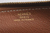 Authentic HERMES Dogon GM Leather Long Wallet Purse Brown 2830I