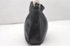 Authentic GUCCI Bamboo 2way Shoulder Bag Purse Leather Black Junk 2830K