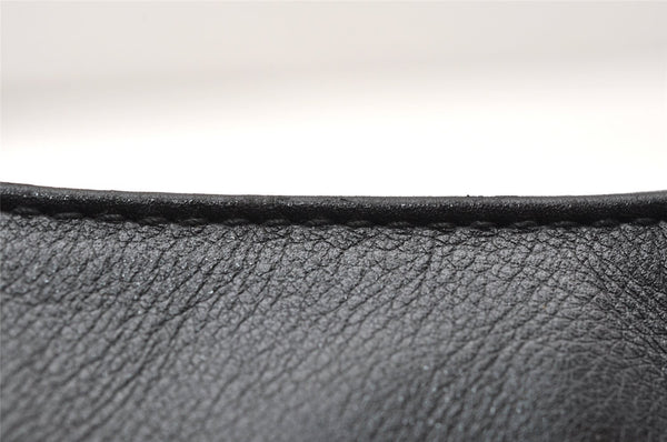 Authentic GUCCI Bamboo 2way Shoulder Bag Purse Leather Black Junk 2830K