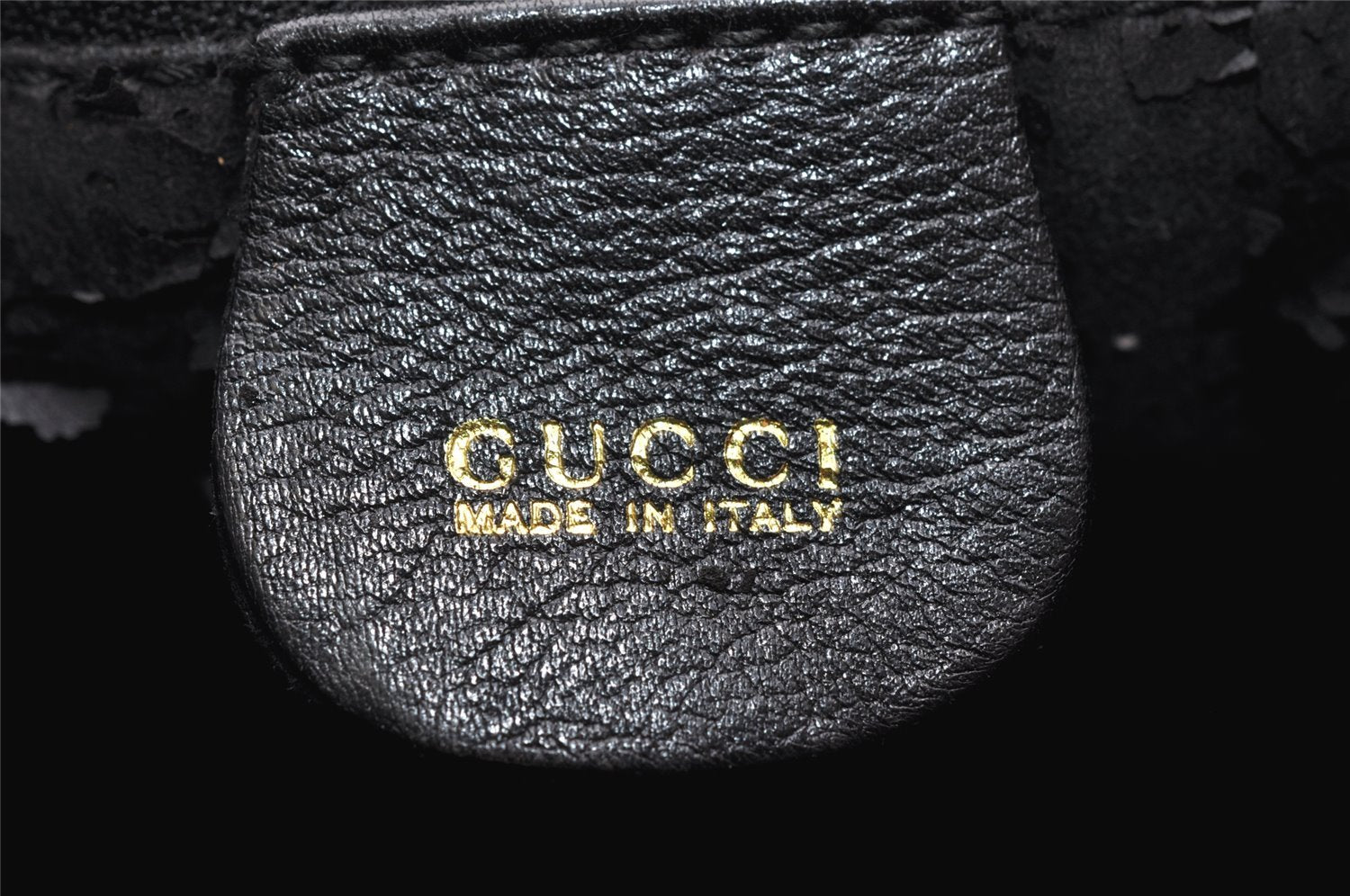 Authentic GUCCI Bamboo 2way Shoulder Bag Purse Leather Black Junk 2830K