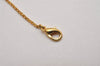 Authentic Christian Dior Gold Tone Chain Rhinestone Pendant Necklace CD 2831J