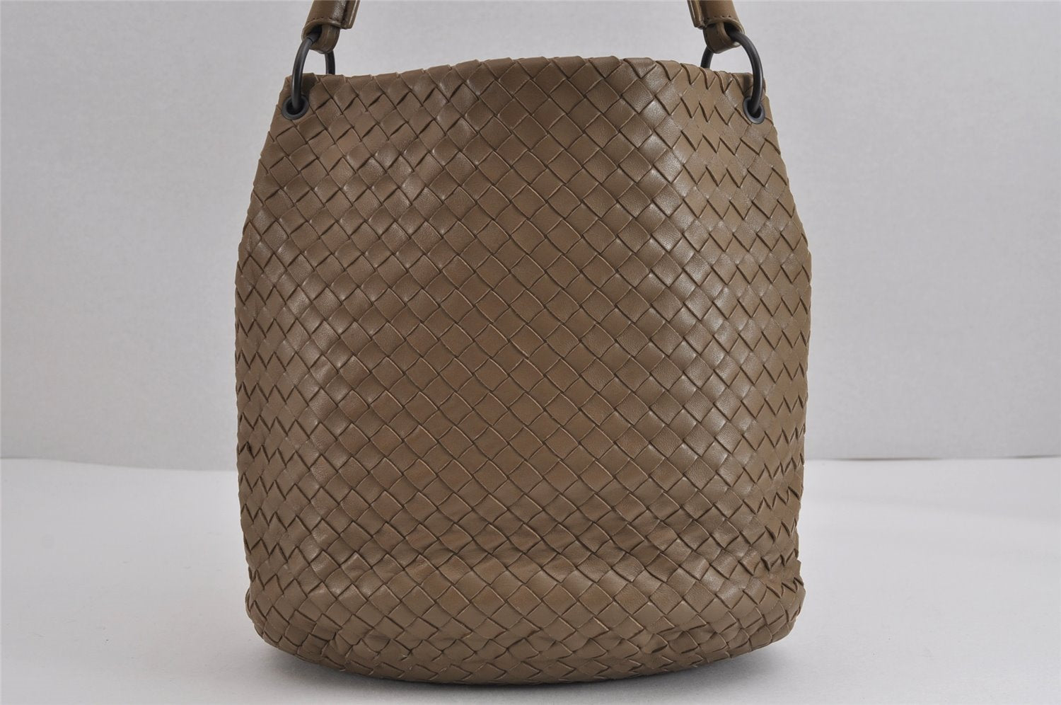 Authentic BOTTEGA VENETA Intrecciato Leather Shoulder Hand Bag Brown  2832J