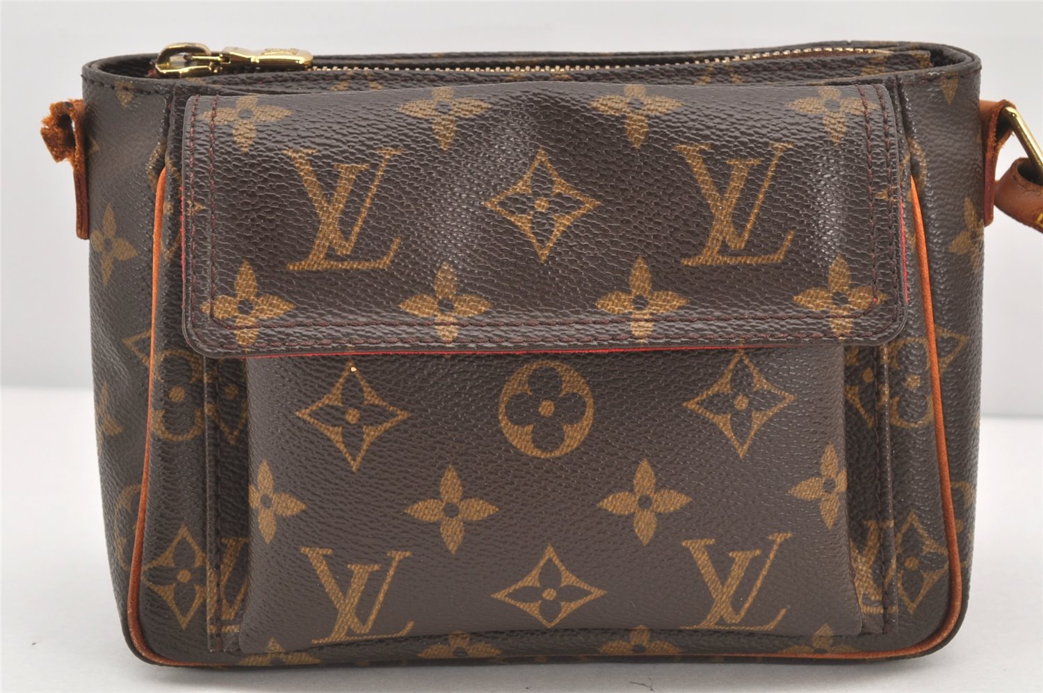 Authentic Louis Vuitton Monogram Viva Cite PM Shoulder Bag M51165 Junk 2832K