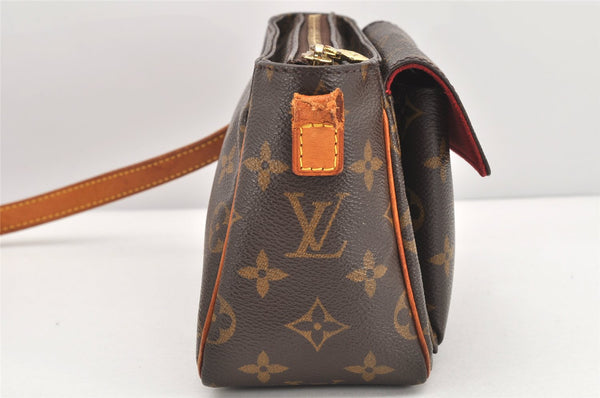 Authentic Louis Vuitton Monogram Viva Cite PM Shoulder Bag M51165 Junk 2832K