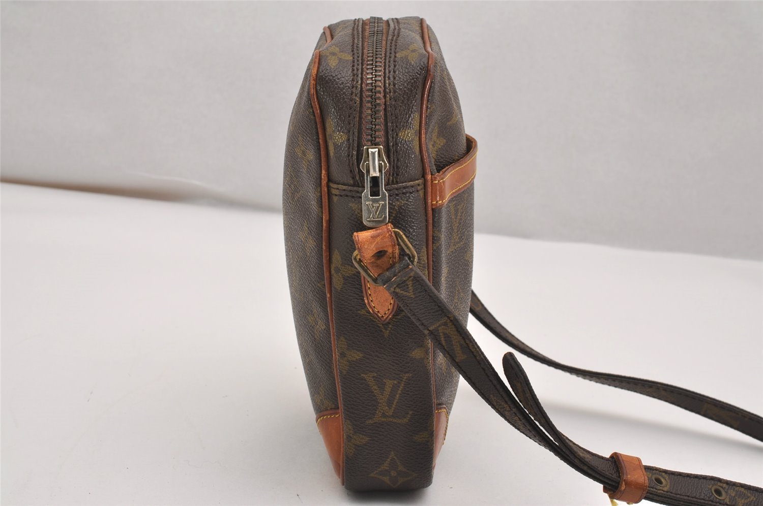 Authentic Louis Vuitton Monogram Danube Shoulder Cross Body Bag M45266 LV 2833J