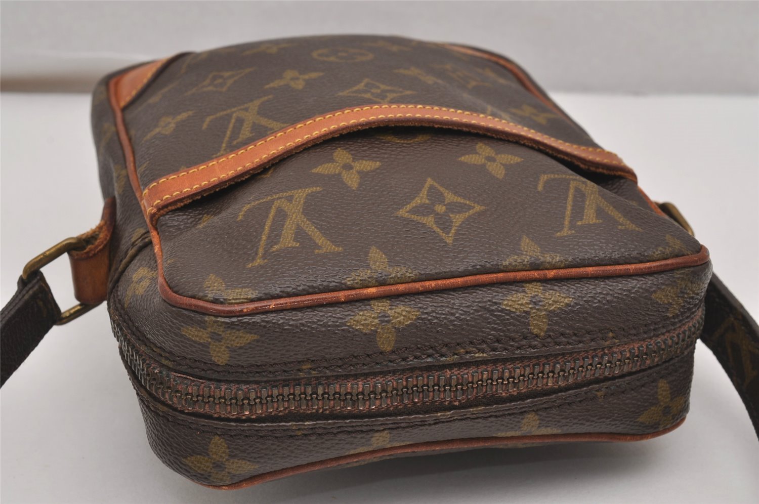 Authentic Louis Vuitton Monogram Danube Shoulder Cross Body Bag M45266 LV 2833J