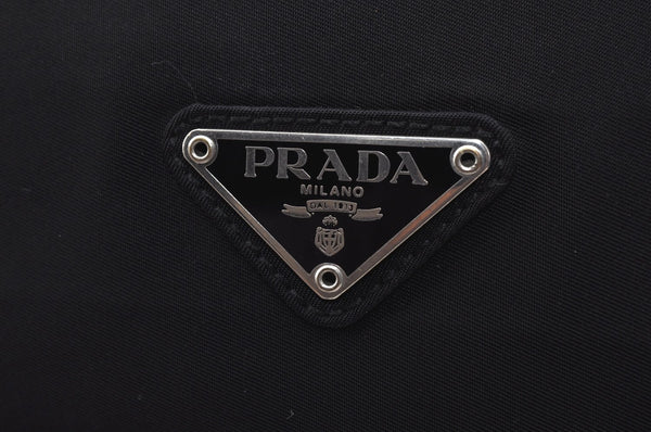 Authentic PRADA Vintage Nylon Tessuto Shoulder Hand Bag Black 2834J