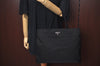 Authentic PRADA Vintage Nylon Tessuto Shoulder Hand Bag Black 2834J