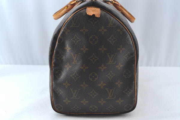 Authentic Louis Vuitton Monogram Speedy 40 Hand Boston Bag M41522 LV 2835J