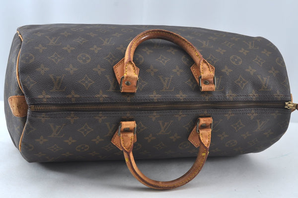 Authentic Louis Vuitton Monogram Speedy 40 Hand Boston Bag M41522 LV 2835J