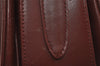 Authentic Cartier Must de Cartier Leather Shoulder Bag Bordeaux Red 2836I