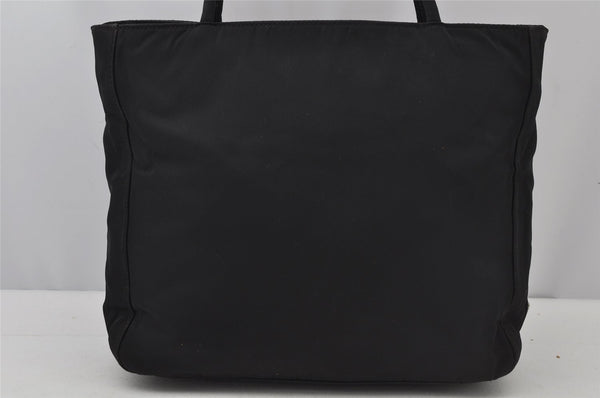 Authentic PRADA Vintage Nylon Tessuto Tote Hand Bag Purse Black 2837J