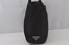 Authentic PRADA Vintage Nylon Tessuto Tote Hand Bag Purse Black 2837J