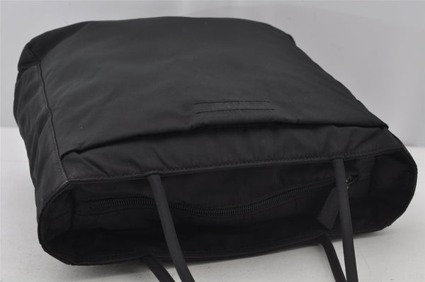 Authentic PRADA Vintage Nylon Tessuto Tote Hand Bag Purse Black 2837J