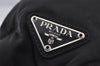 Authentic PRADA Vintage Nylon Tessuto Tote Hand Bag Purse Black 2837J