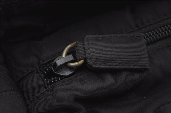 Authentic PRADA Vintage Nylon Tessuto Tote Hand Bag Purse Black 2837J
