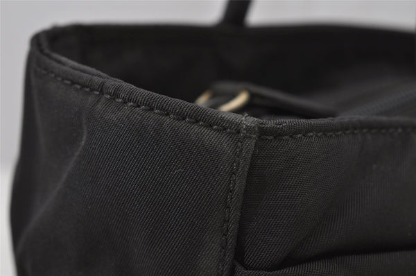 Authentic PRADA Vintage Nylon Tessuto Tote Hand Bag Purse Black 2837J