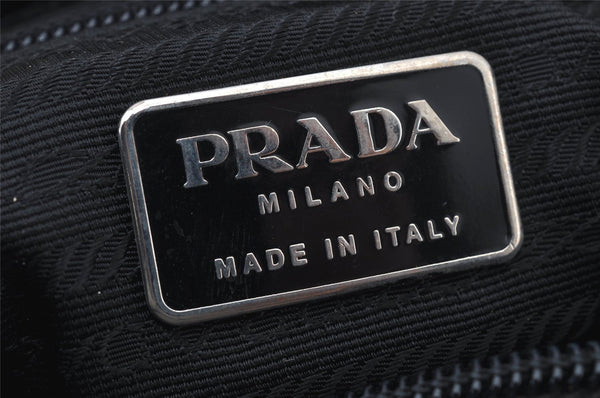 Authentic PRADA Vintage Nylon Tessuto Tote Hand Bag Purse Black 2837J