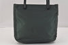 Authentic PRADA Vintage Nylon Tessuto Plastic Hand Bag Purse Green 2837K