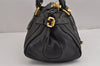 Authentic Chloe Vintage Paddington Leather Shoulder Hand Bag Black 2838J