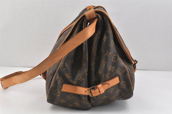 Authentic Louis Vuitton Monogram Saumur 35 Shoulder Cross Bag M42254 LV 2838K