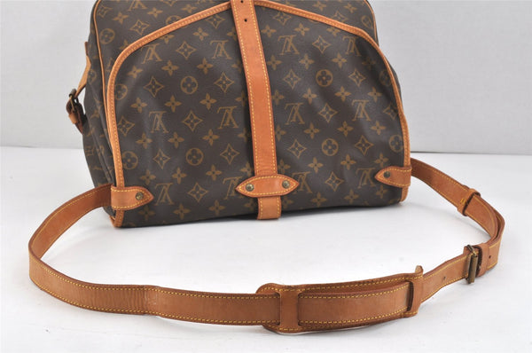 Authentic Louis Vuitton Monogram Saumur 35 Shoulder Cross Bag M42254 LV 2838K