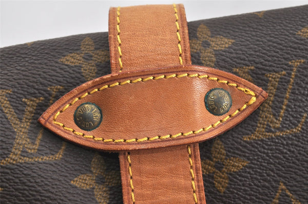 Authentic Louis Vuitton Monogram Saumur 35 Shoulder Cross Bag M42254 LV 2838K