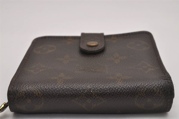 Authentic Louis Vuitton Monogram Compact Zip Bifold Wallet Purse M61667 LV 2839J