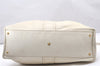 Authentic YVES SAINT LAURENT Sac Double Shoulder Bag Leather 168483 White 2840K