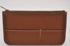 Authentic HERMES Dogon GM Vintage Leather Long Wallet Purse Brown 2841I