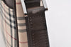 Authentic BURBERRY Nova Check Shoulder Hand Bag Purse Canvas Leather Beige 2842K