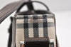 Authentic BURBERRY Nova Check Shoulder Hand Bag Purse Canvas Leather Beige 2842K