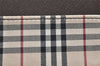 Authentic BURBERRY Nova Check Shoulder Hand Bag Purse Canvas Leather Beige 2842K