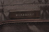 Authentic BURBERRY Nova Check Shoulder Hand Bag Purse Canvas Leather Beige 2842K