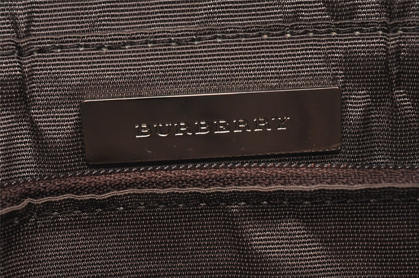 Authentic BURBERRY Nova Check Shoulder Hand Bag Purse Canvas Leather Beige 2842K
