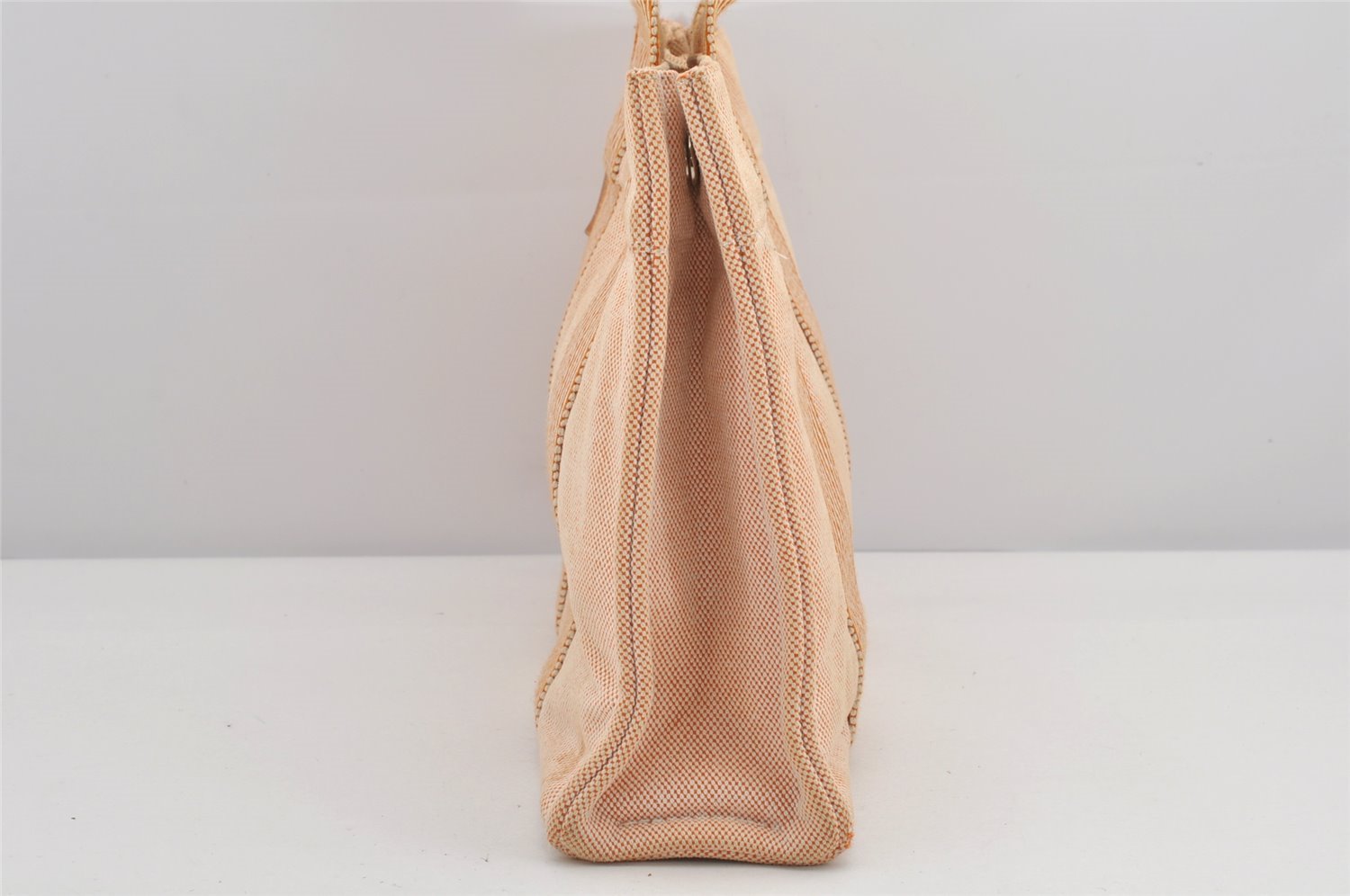 Authentic HERMES New Fourre Tout PM Hand Tote Bag Canvas Orange 2845K