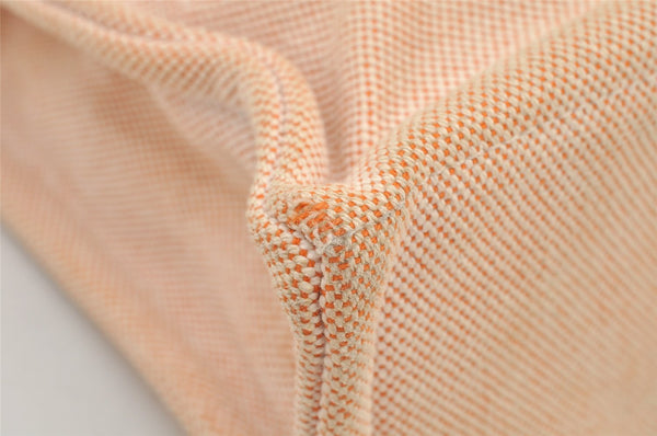 Authentic HERMES New Fourre Tout PM Hand Tote Bag Canvas Orange 2845K