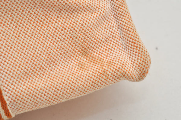 Authentic HERMES New Fourre Tout PM Hand Tote Bag Canvas Orange 2845K