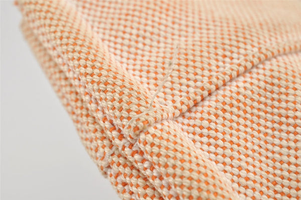 Authentic HERMES New Fourre Tout PM Hand Tote Bag Canvas Orange 2845K