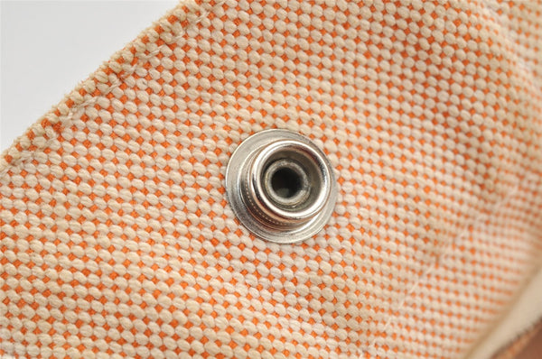 Authentic HERMES New Fourre Tout PM Hand Tote Bag Canvas Orange 2845K