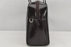 Authentic GUCCI Vintage 2Way Shoulder Hand Bag Purse Enamel Brown 2846K