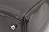 Authentic GUCCI Vintage 2Way Shoulder Hand Bag Purse Enamel Brown 2846K