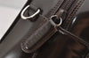 Authentic GUCCI Vintage 2Way Shoulder Hand Bag Purse Enamel Brown 2846K