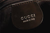 Authentic GUCCI Vintage 2Way Shoulder Hand Bag Purse Enamel Brown 2846K