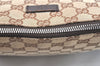 Authentic GUCCI Shoulder Cross Body Bag GG Canvas Leather 114273 Brown 2847H