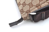 Authentic GUCCI Shoulder Cross Body Bag GG Canvas Leather 114273 Brown 2847H